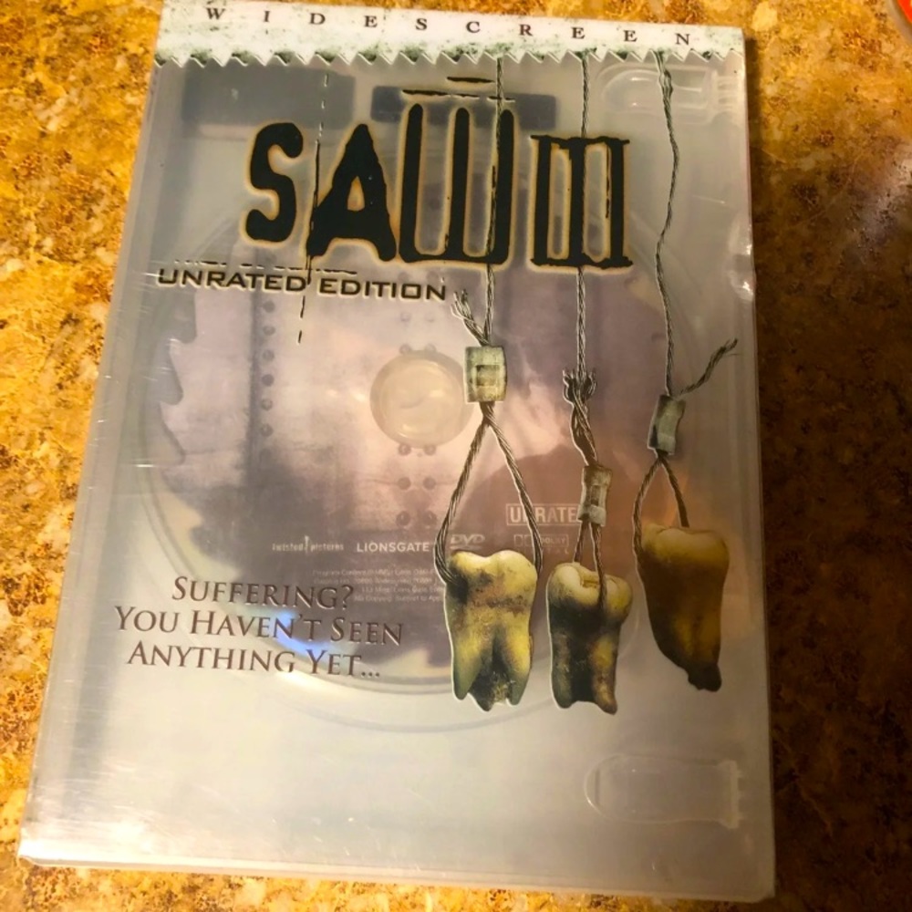 Saw III Movie DVD- Unrated Edition/ Widescreen.😳